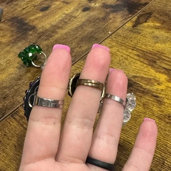 Colorful Gemstone Cluster Rings - Picture 5 of 5